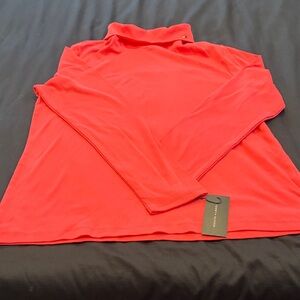 Pink Long Sleeve Turtleneck Top